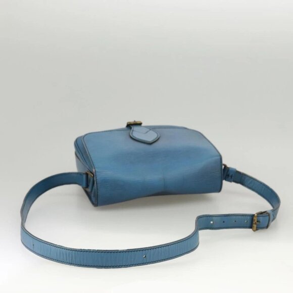 LOUIS VUITTON Epi Cartouchiere MM Shoulder Bag Blue - Picture 7 of 15